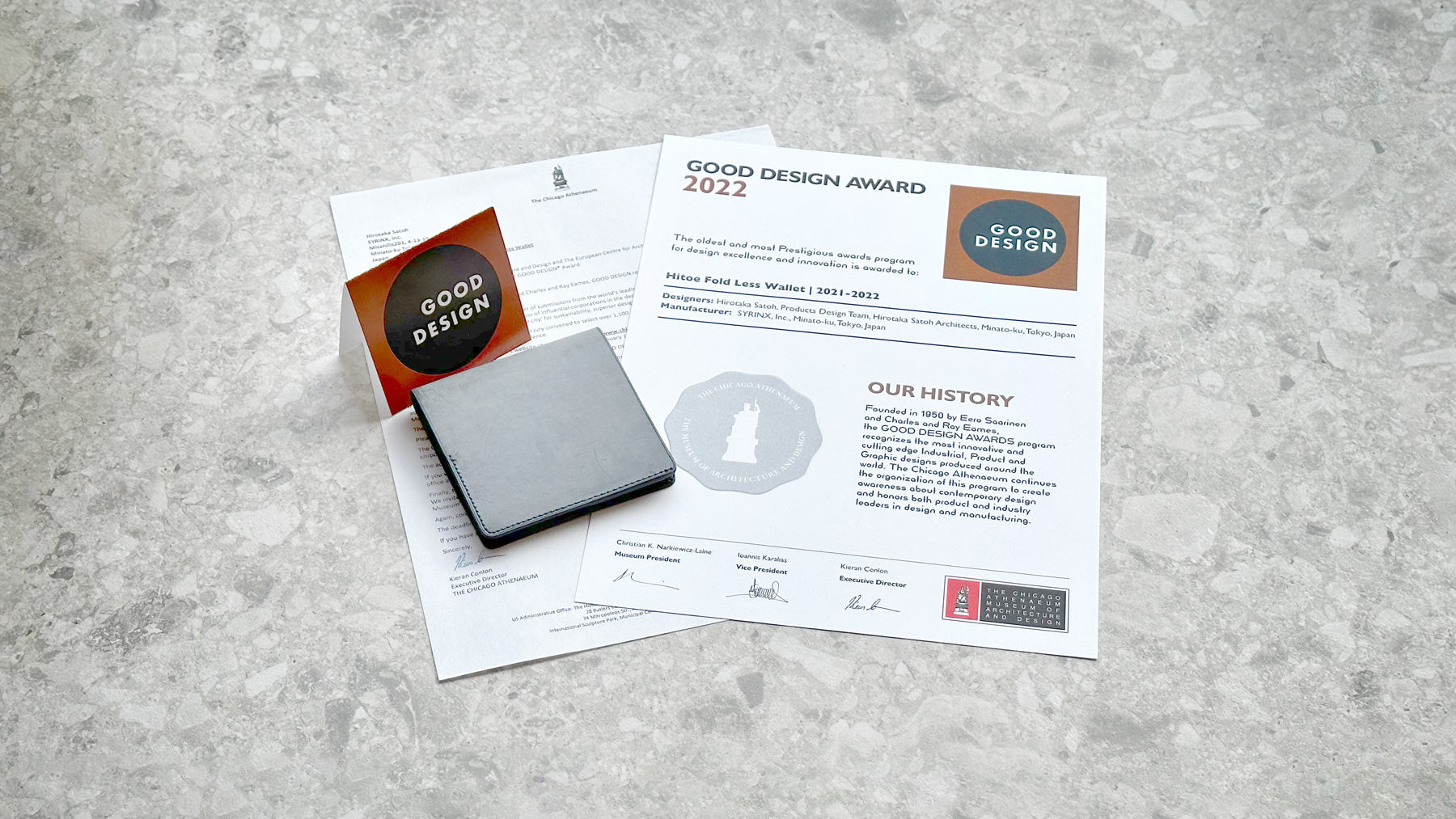 Hitoe® Fold Lessが「Good Design Award 2022(USA)」受賞