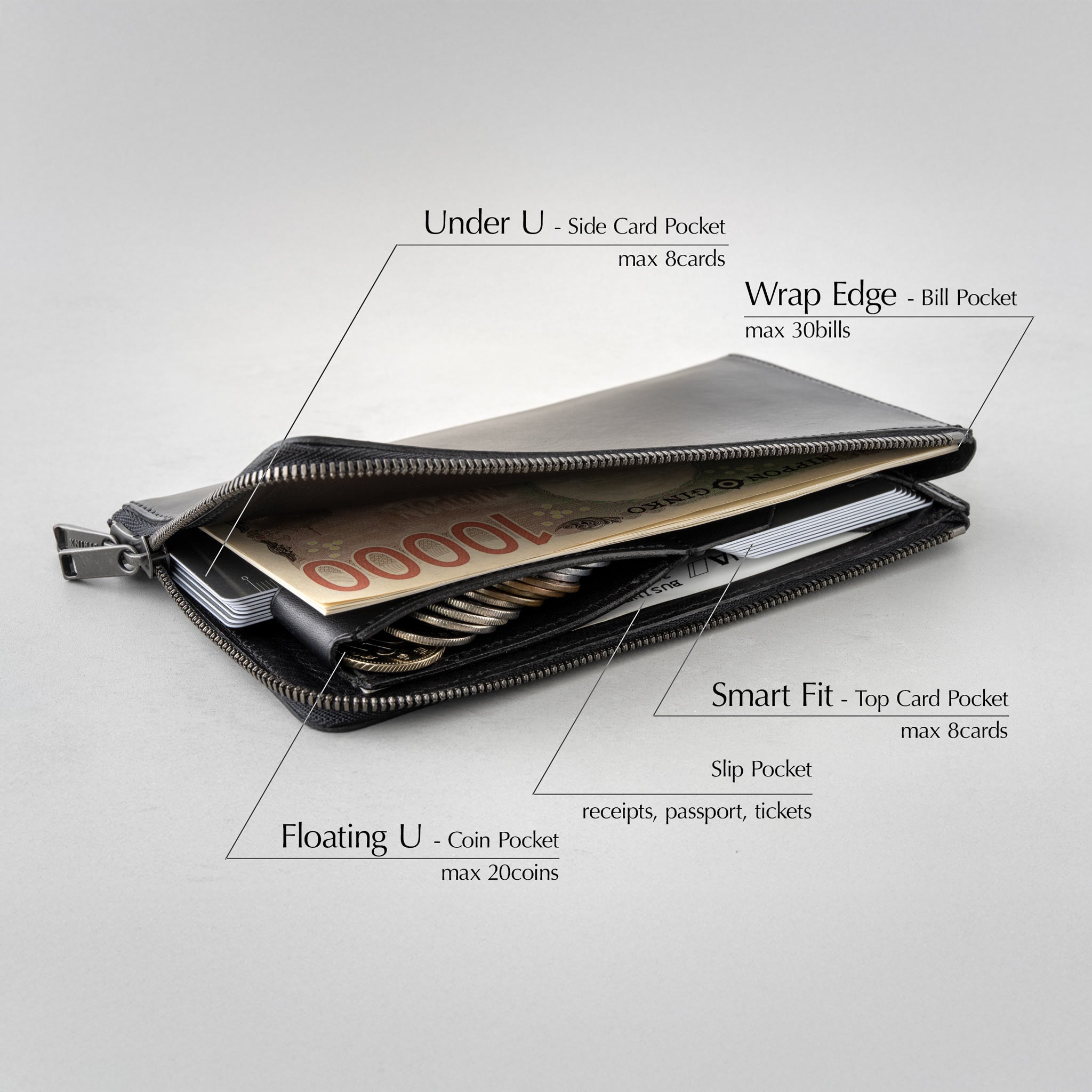 Hitoe® L-zip L - Liscio - v.2025【予約品】