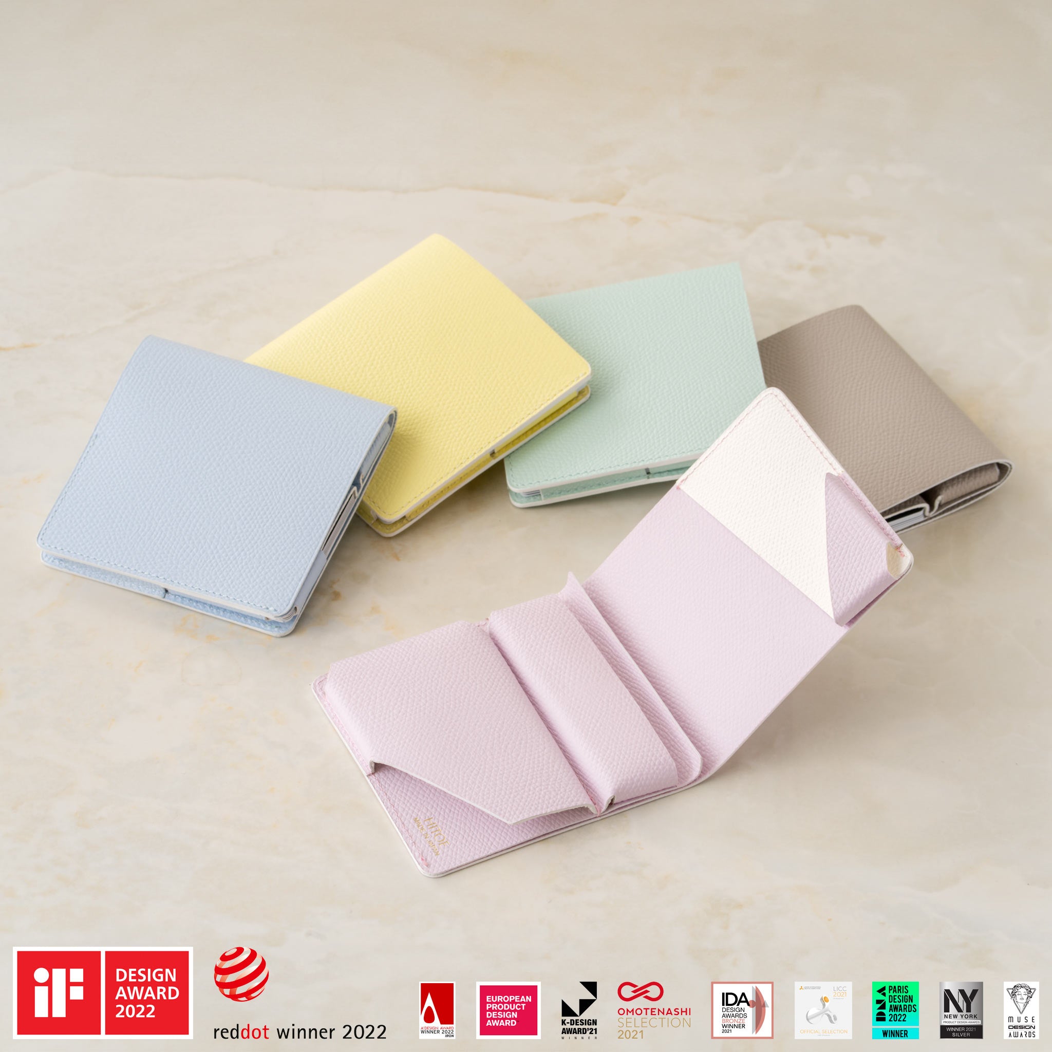 空気のように軽いミニ財布 Hitoe® Fold Aria - Bouquet - | 想いを束ねる花束のように