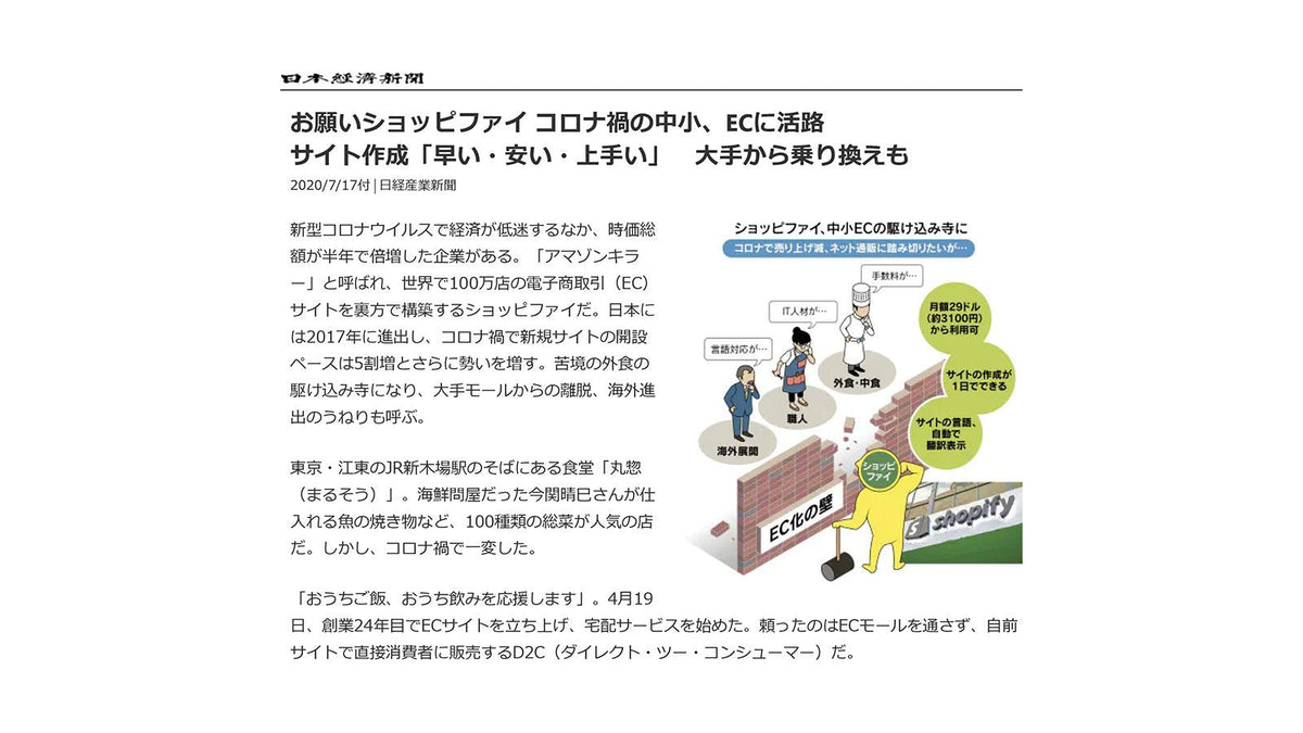 刊載於日本經濟新聞電子版、日經產業新聞