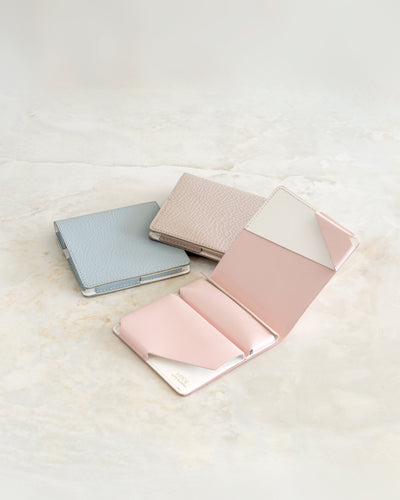 空気のように軽いミニ財布 |Hitoe® Fold Aria - Ortensia -| 紫陽花の優しい色合い