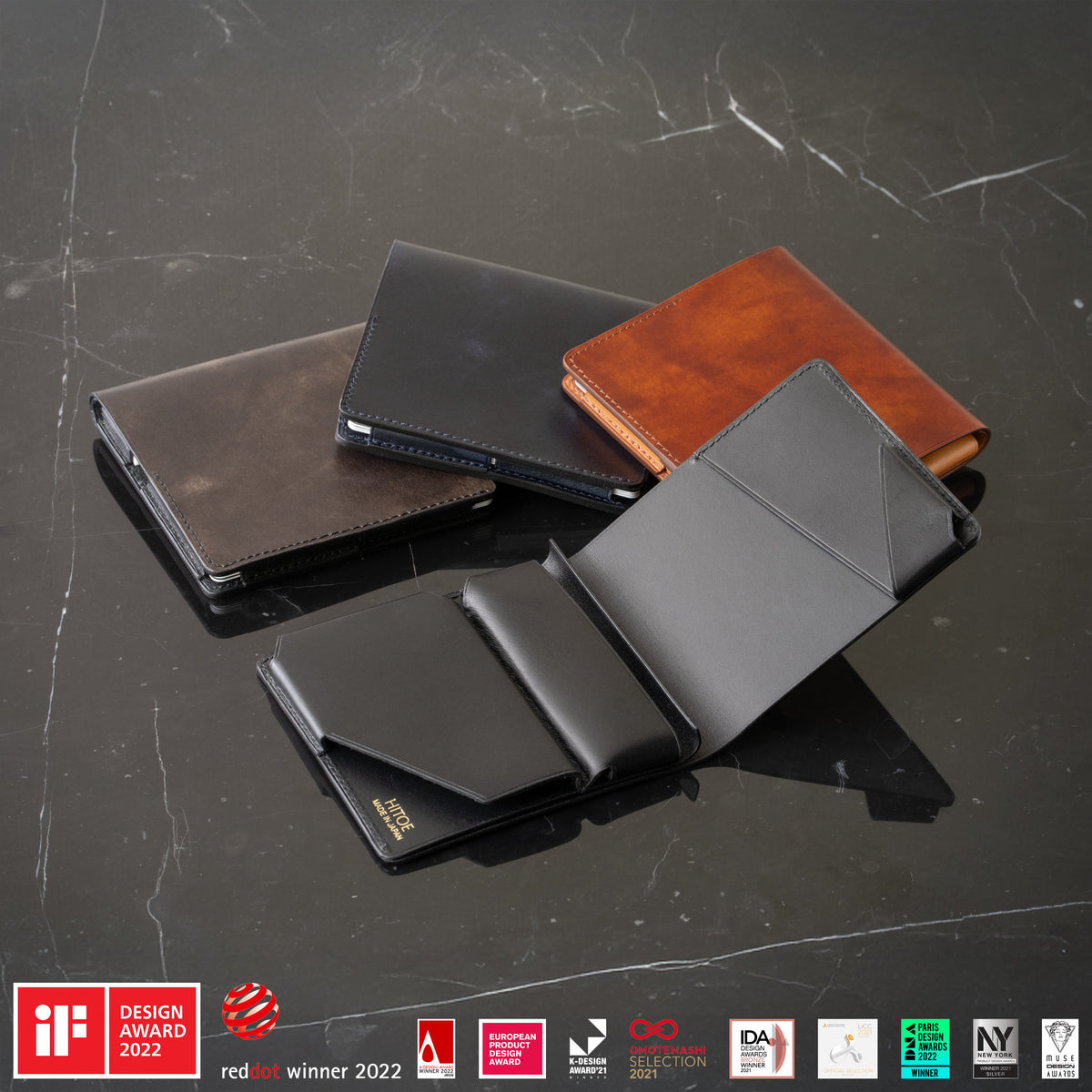 空気のように軽い財布 Hitoe® Fold Aria - Museum - | 芸術的な濃淡の  