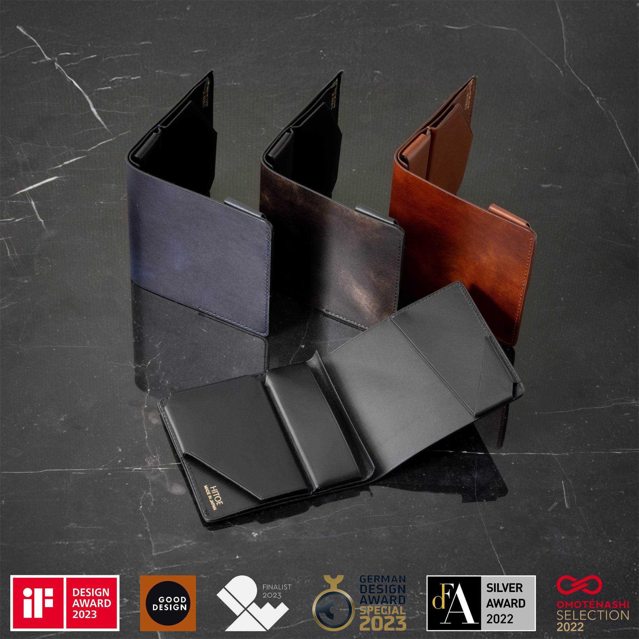 理想のキャッシュレス財布 Hitoe® Fold Less- Museum - | 芸術的な濃淡の美