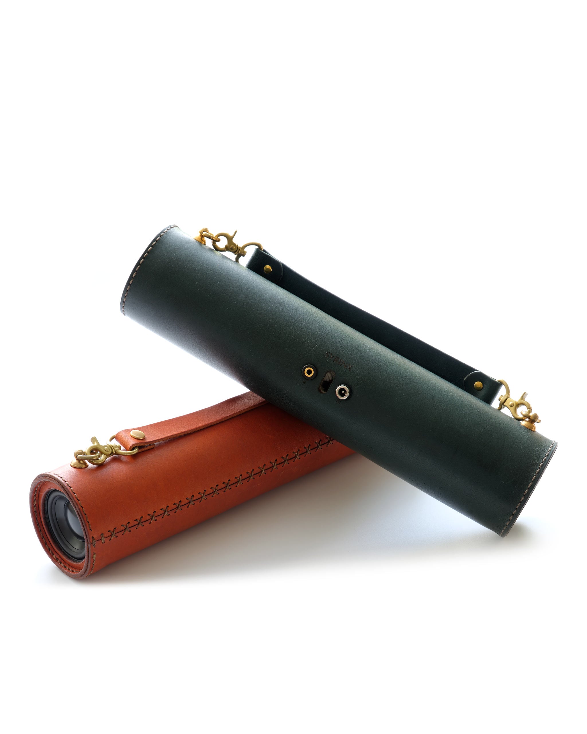 柔らかな革の小さなスピーカー Roll Vachetta Leather Speaker | | SYRINX